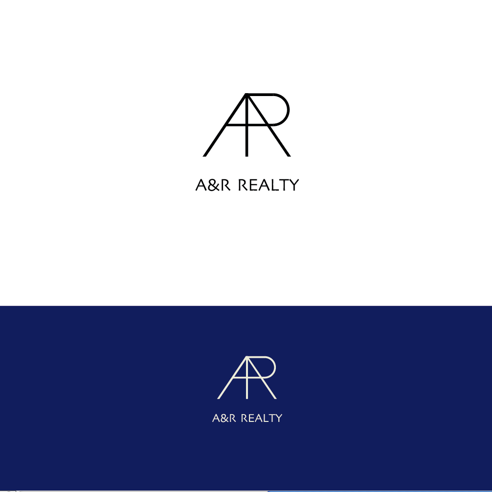 Augmented reality logo with the title 'Residential and Commerical Real estate firm'