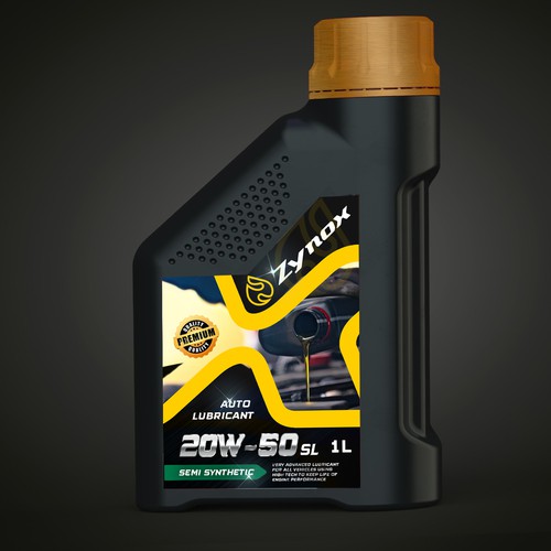 auto lubricant label design | strong , modern and powerful Design by Joe Ladislaus