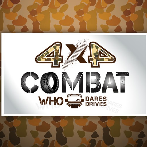 logo for 4x4 COMBAT Design by florin J.