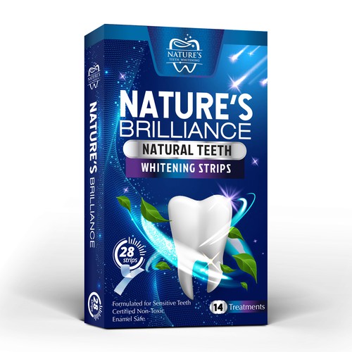 Natural Design Needed for Nature's Brilliance Whitening Strips Design by agooshe