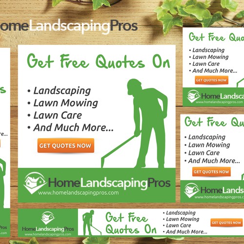 Fun and Exciting Landscaping Banner Ad Design by Darkopuzo