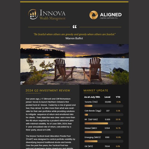 Modern Design for Investment Newsletter Wanted! Design by Silviab1