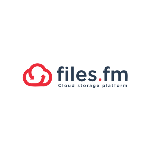 Files.fm logo and brand refresh for cloud storage platform Design by Saber Design