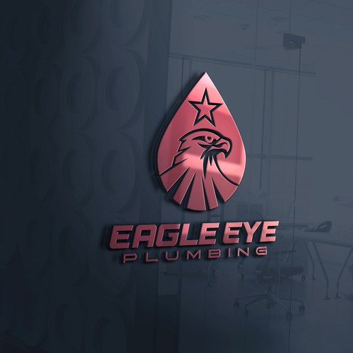 Eye catching and very marketable logo for plumbing company. The company name is Eagle Eye Plumbing Design by Nana445