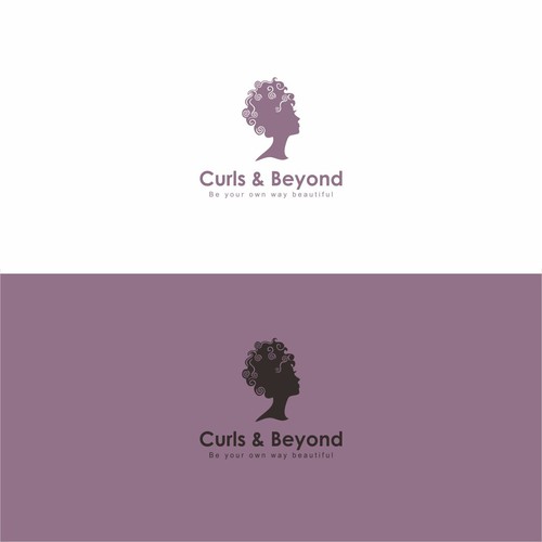 Logo for curly hair brand Design réalisé par MasKarebetz