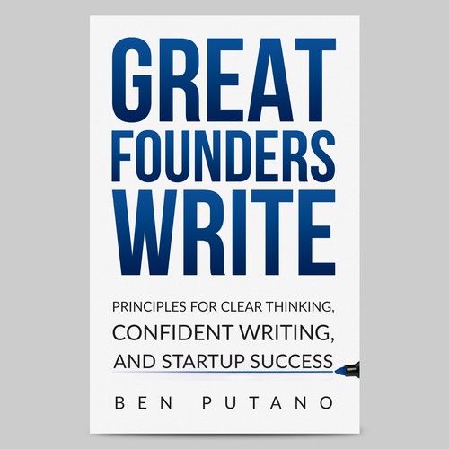 Design the cover of a writing book for entrepreneurs Design by HAREYRA