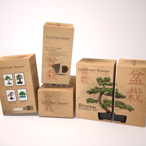 Design Box for a Bonsai Tree Starter Kit Design by JCE Graphics
