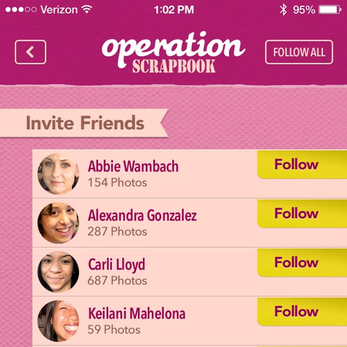 "Operation Scrapbook" - App for scrapbookers Design by Gerardo Betancourt