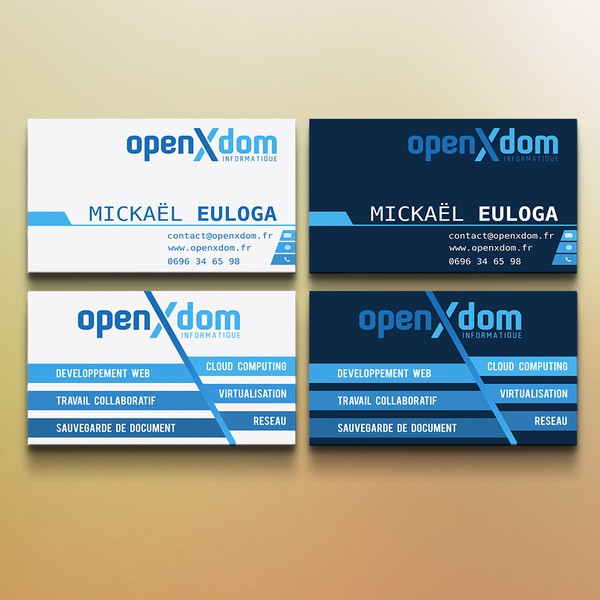 Design by DesignOverlord titled "Carte de visite et logo"