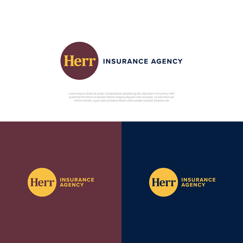 Upscale insurance agency Design by suzie