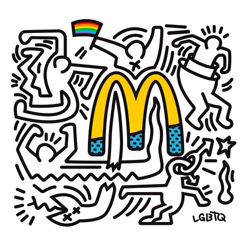 Reimagine iconic logos in the style of a famous LGBTQ artists (multiple winners) Design von Q.™️