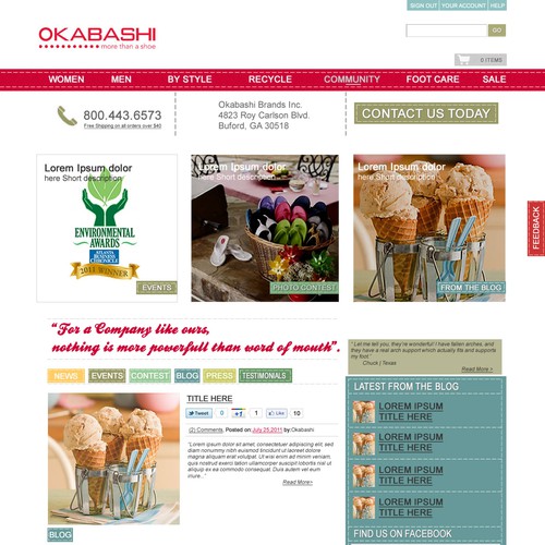 New website design wanted for Okabashi Design por webdesignpassion