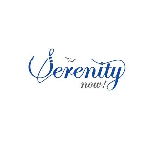 Boat Name Logo    ( Serenity Now! ) Design by Alfa Design.