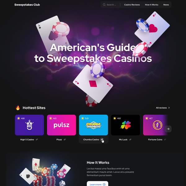 Bold Landing Page For A Online Casino Review Page
