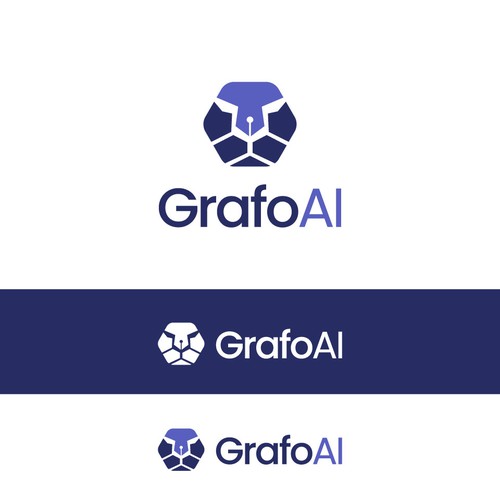 GrafoAI | Artificial Intelligence Writer Logo Design by achi_13