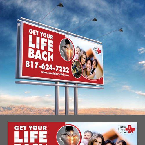 Eye-catching Billboard for injured patients | Signage contest