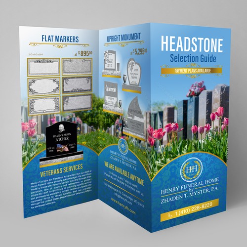 Design Headstone/Tombstone Brochure Réalisé par ArtBells