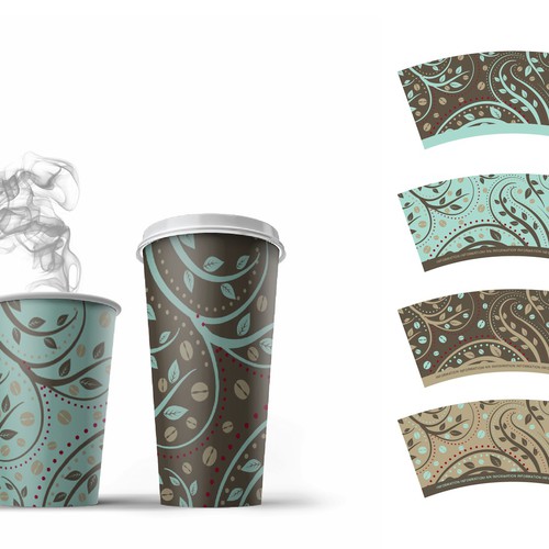 Artwork Design for Paper Cups Diseño de OpArt