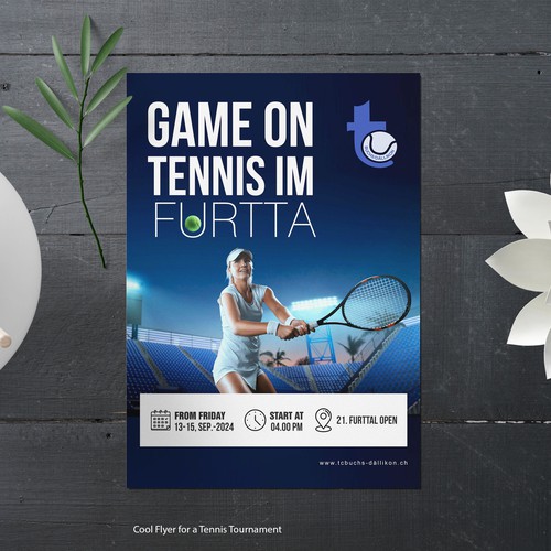 Aces & Action: Cool Flyer for a Tennis Tournament Design by Moi_Designers