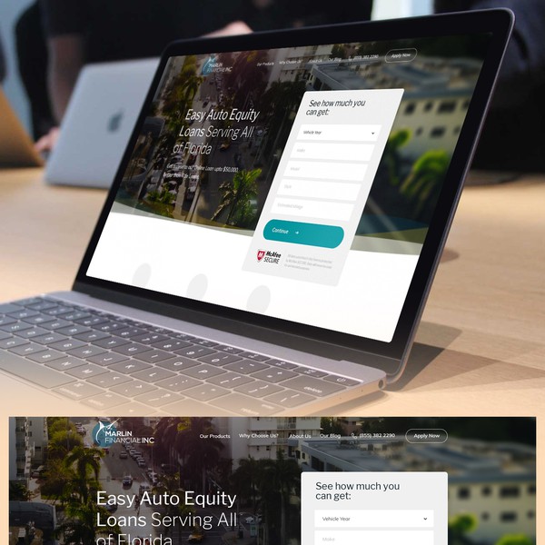 Marlin Financial Website Redesign
