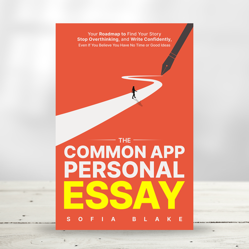 Sharp, fun, upbeat design for a book cover on writing for college applicants Design by praveen007
