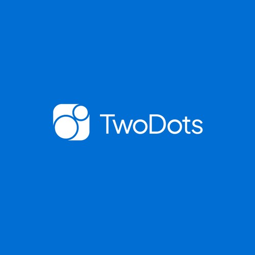 Two Dots Software Fraud Prevention Logo Design - Modern and Simple! Design by egzote.