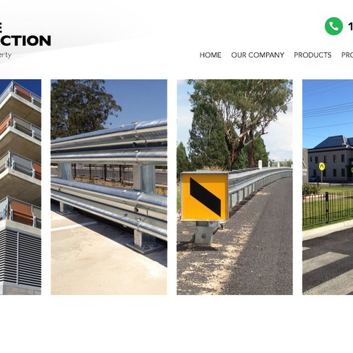 Web banner for company that manufactures road and car park barriers Design by ChickenDinner