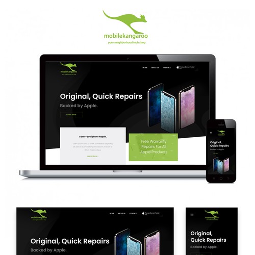 Website redesign for electronics repair company
