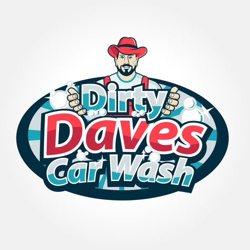 Car Wash Mascot with Logo Diseño de Wuiing!