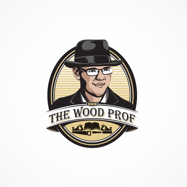 Design criado por martoyo com o nome "Vintage Logo for Professor of Woodworking "