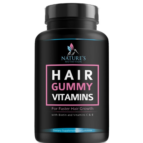 Nature's Nutrition needs a Gummy Vitamins black label Design by agooshe