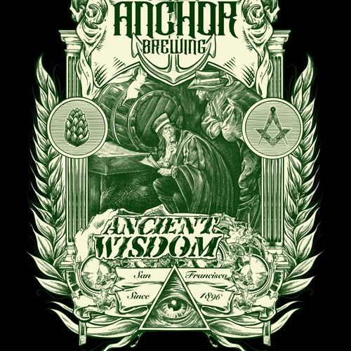 Fun project for America's oldest craft brewery, Anchor Brewing Co.! Design por fenkurniawan