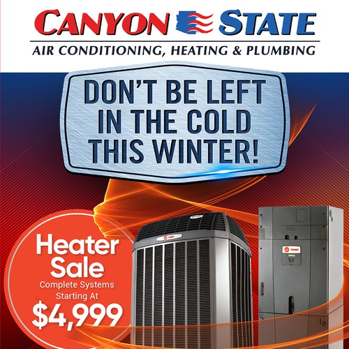 Newpaper Ad For Heating, Ventilation, and Air Conditioning (HVAC) Company - Wireframed and Ready! Design by OneDesigns