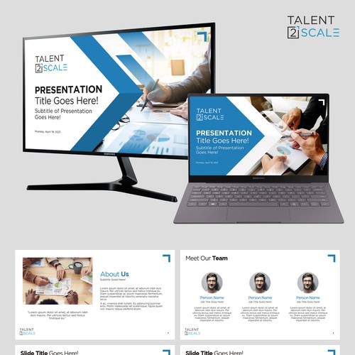 Powerpoint Template for Talent2Scale Design by Wisden