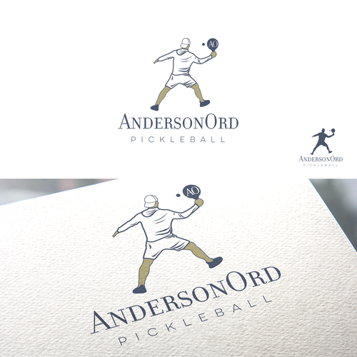 Pickleball logo Design by OctoCreative