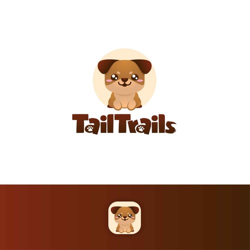 Design a CUTE Dog Mascot Logo for a Mobile App Design by Z Creatives