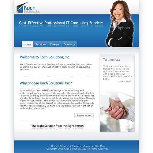 $500.00 Website template (Design only) Design by madcap