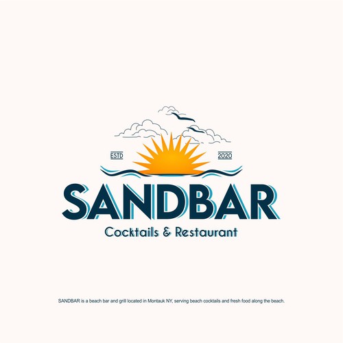 SANDBAR- CHIC Logo for Beachside Bar and Restaurant Design von Timuș Valerian