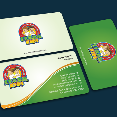 S.T.O.R.M. Program Business Card Design by FishingArtz