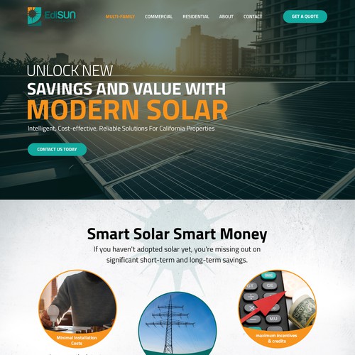 Solar Energy Website Design von win2010