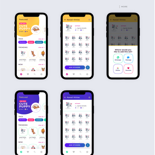 Sticker store design app