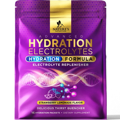 Refreshing Hydration Electrolytes Design Needed for Nature's Nutrition Design by agooshe