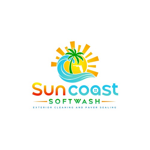 A logo for a softwash company that is appealing and inviting Diseño de CreCreature