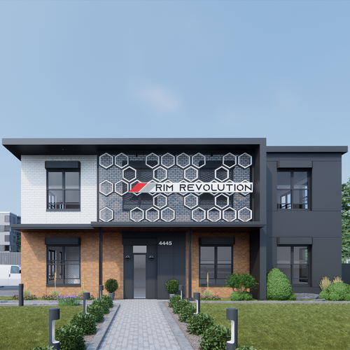 Modern Industrial / Flex Building Facelift Design by Muzaena