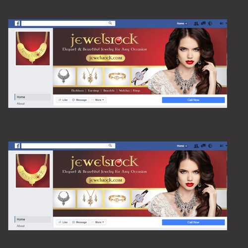 Design Facebook Banner Profile Pic For Jewels Rock Facebook Cover Contest 99designs