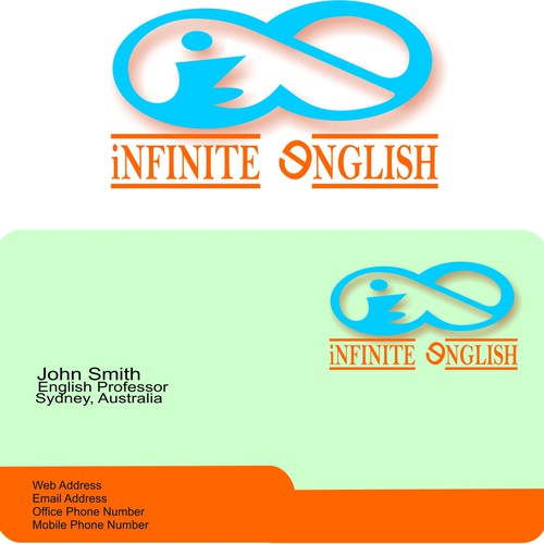 Logo For Infinite English ロゴ 名刺 コンペ 99designs