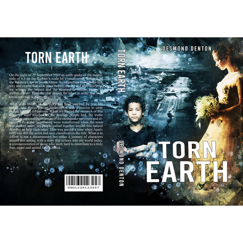 Dramatic book poster for an epic historical inspired earthquake tale (1969 TULBAGH SOUTH AFRICA) Design by H-Izz Design