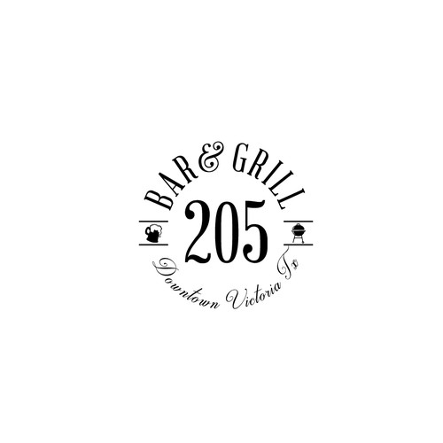 205-bar-and-grill-logo-logo-design-contest