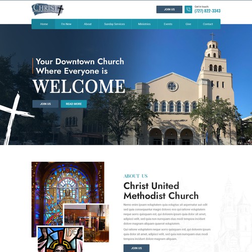 Redesign of Church Website Design by Irshad 786