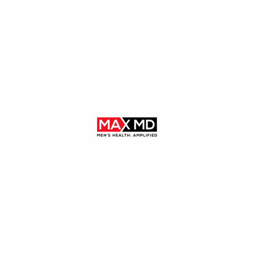 G A D U H_A R TさんのMax MD tele-medicine practice catering to men's health needs a powerful, modern logoデザイン